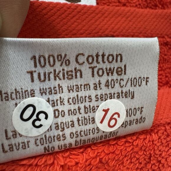 100% Turkish Cotton Washcloth Christmas Holly Berry Red 13’ Set Of 4 - Picture 4 of 7